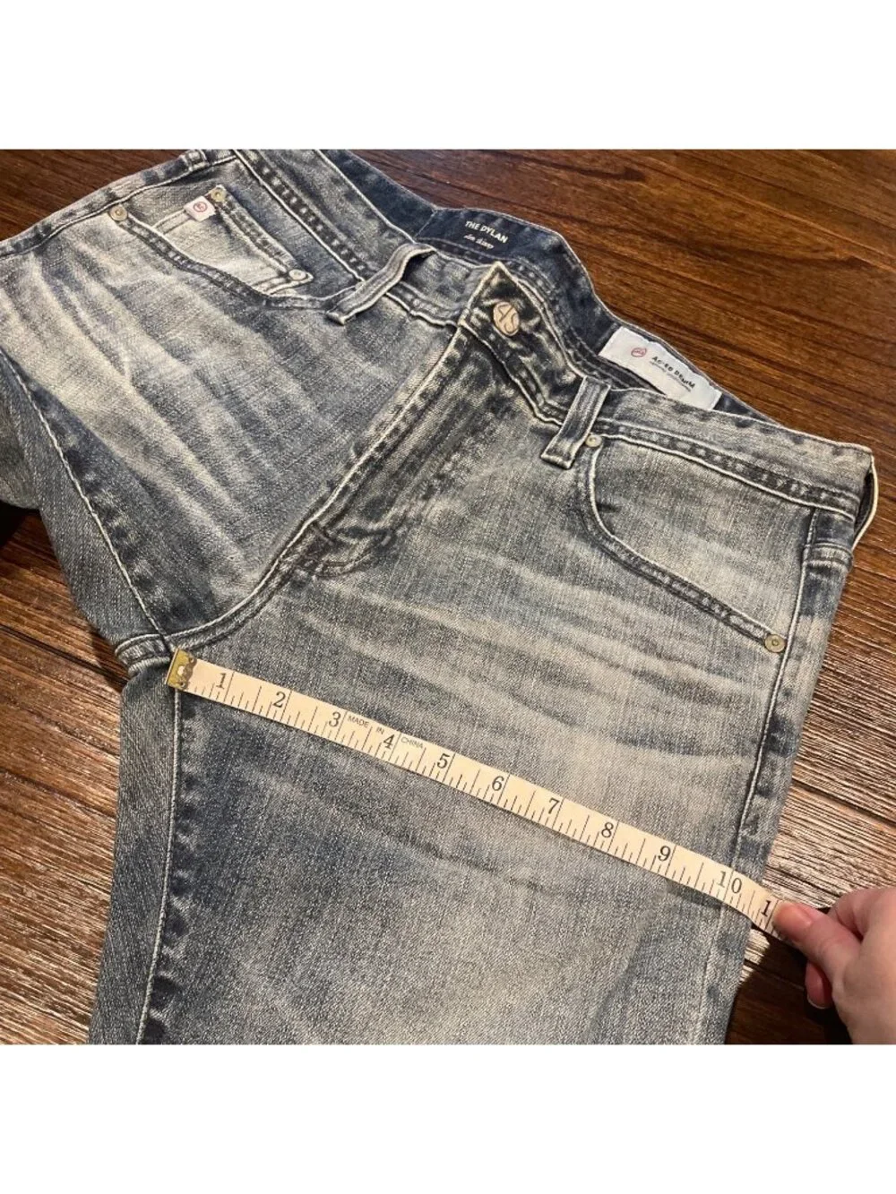 AG Dylan Slim Skinny Jean 32x33 UDK Faded Distressed AG-ED Denim Stretch Grunge